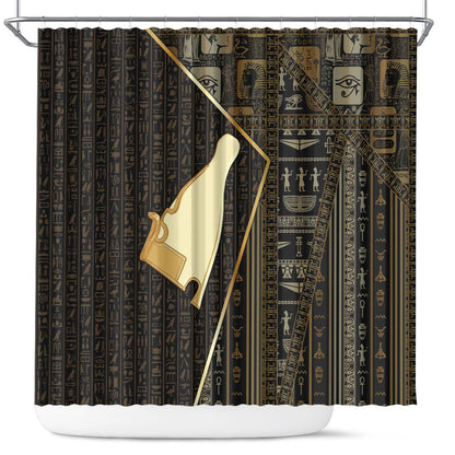 Egypt Hedjet Crown Shower Curtain Ancient Mythology Upper Pharaoh
