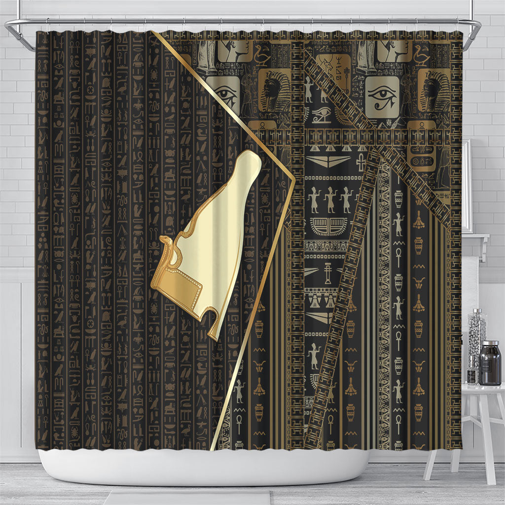 Egypt Hedjet Crown Shower Curtain Ancient Mythology Upper Pharaoh