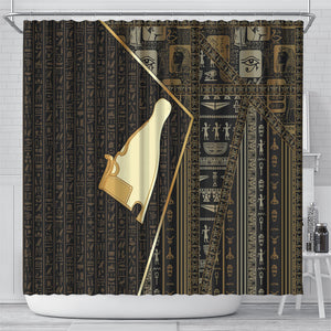 Egypt Hedjet Crown Shower Curtain Ancient Mythology Upper Pharaoh