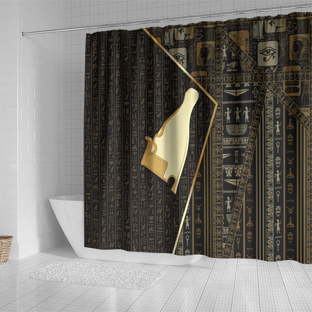 Egypt Hedjet Crown Shower Curtain Ancient Mythology Upper Pharaoh
