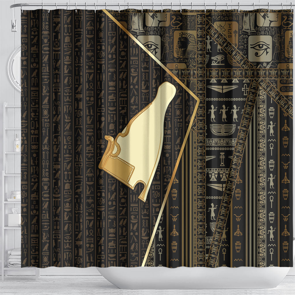 Egypt Hedjet Crown Shower Curtain Ancient Mythology Upper Pharaoh