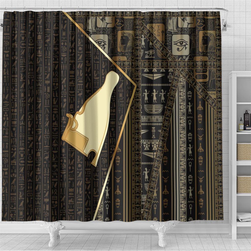 Egypt Hedjet Crown Shower Curtain Ancient Mythology Upper Pharaoh