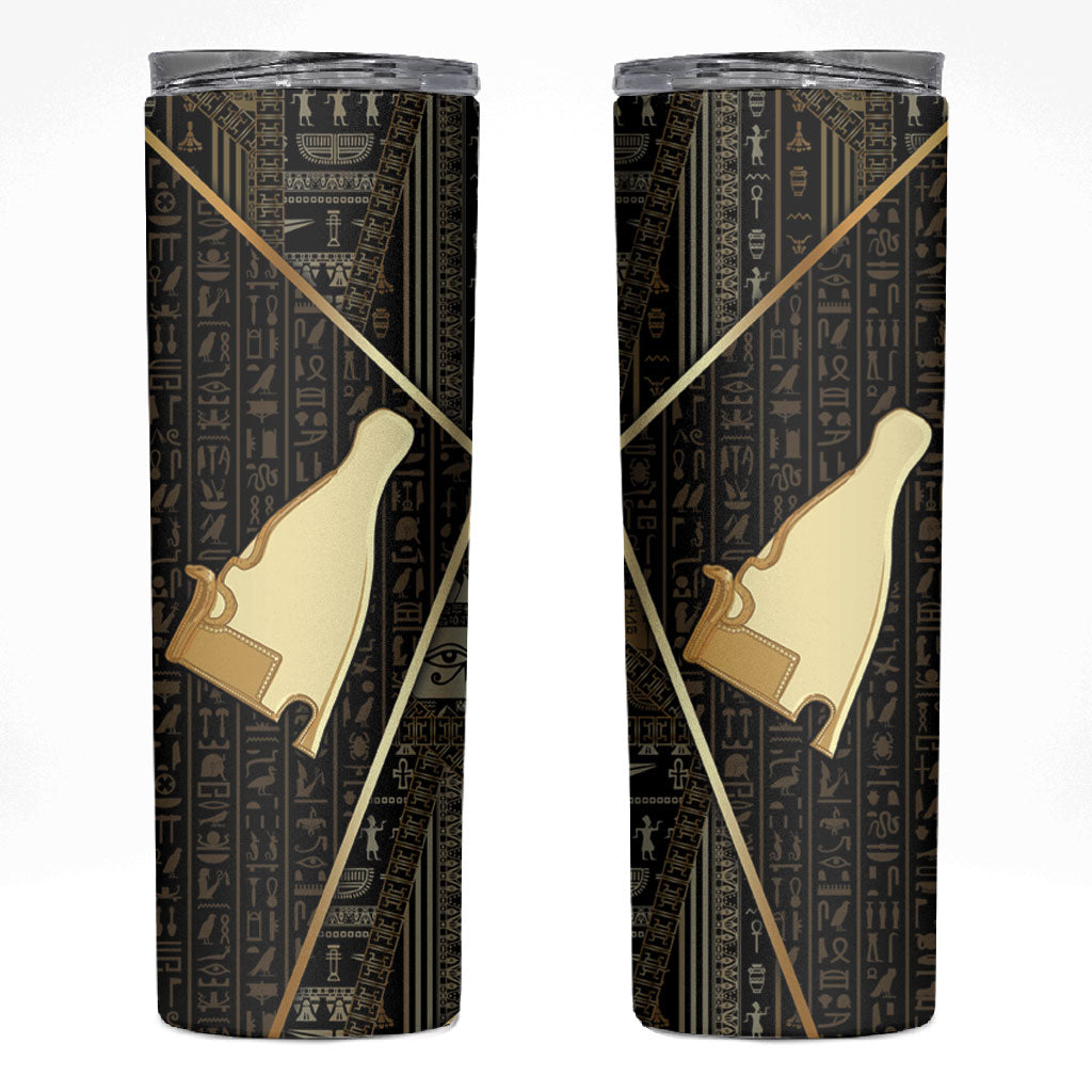 Egypt Hedjet Crown Skinny Tumbler Ancient Mythology Upper Pharaoh