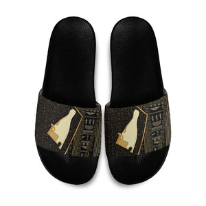 Egypt Hedjet Crown Slide Sandals Ancient Mythology Upper Pharaoh