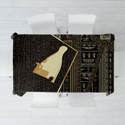 Egypt Hedjet Crown Tablecloth Ancient Mythology Upper Pharaoh