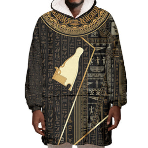 Egypt Hedjet Crown Wearable Blanket Hoodie Ancient Mythology Upper Pharaoh