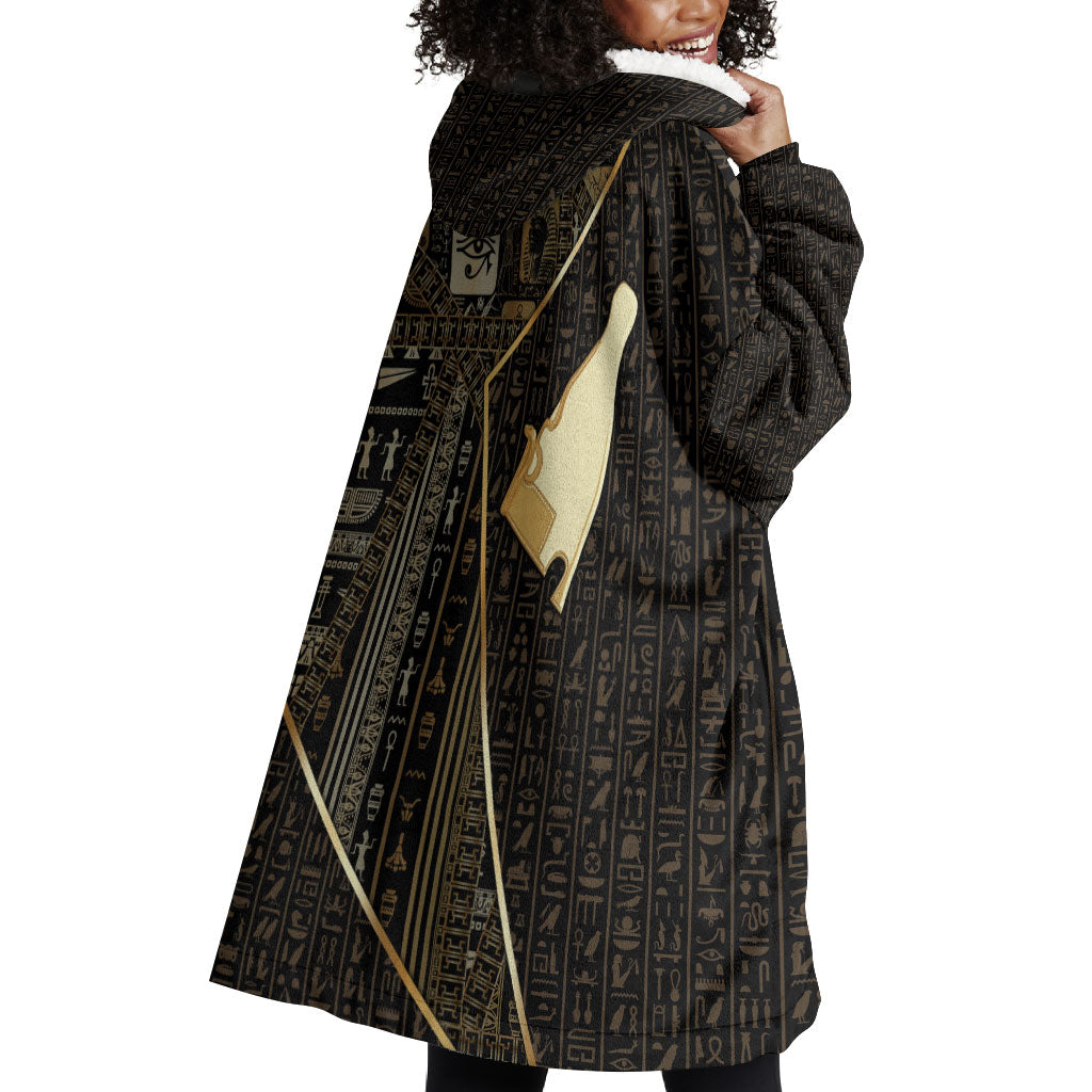 Egypt Hedjet Crown Wearable Blanket Hoodie Ancient Mythology Upper Pharaoh
