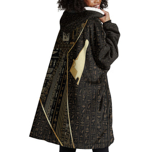 Egypt Hedjet Crown Wearable Blanket Hoodie Ancient Mythology Upper Pharaoh