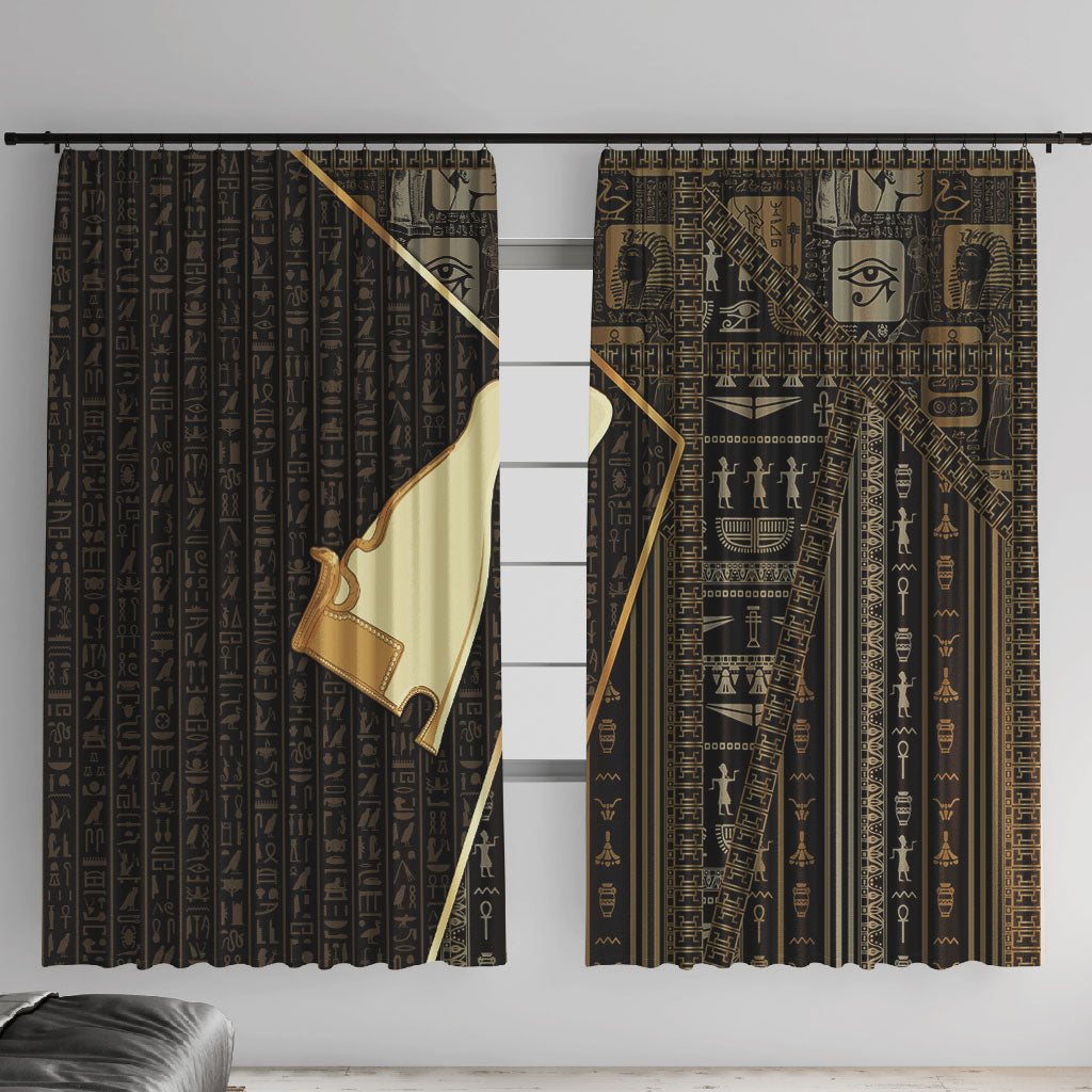 Egypt Hedjet Crown Window Curtain Ancient Mythology Upper Pharaoh