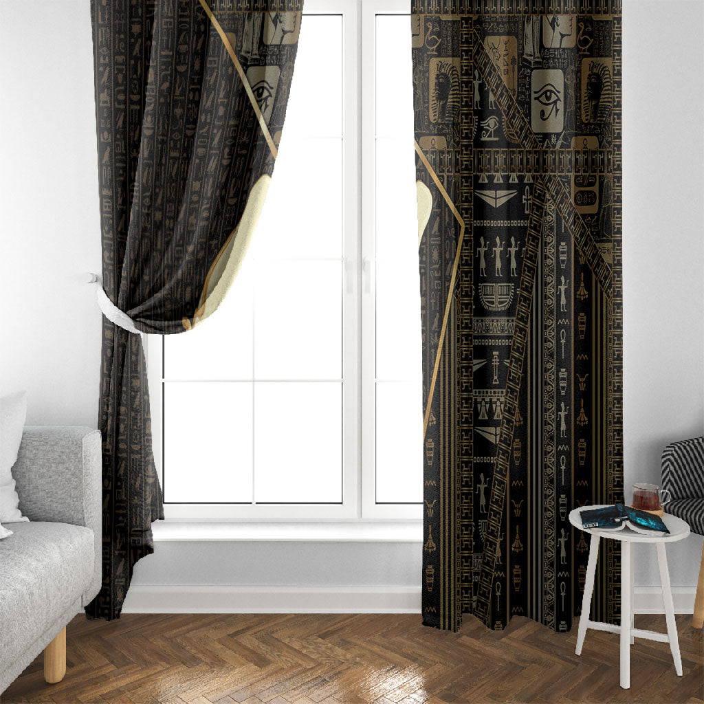 Egypt Hedjet Crown Window Curtain Ancient Mythology Upper Pharaoh