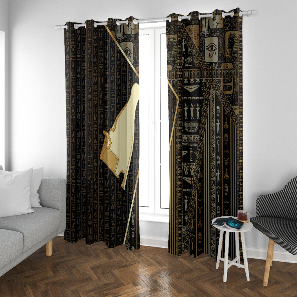 Egypt Hedjet Crown Window Curtain Ancient Mythology Upper Pharaoh