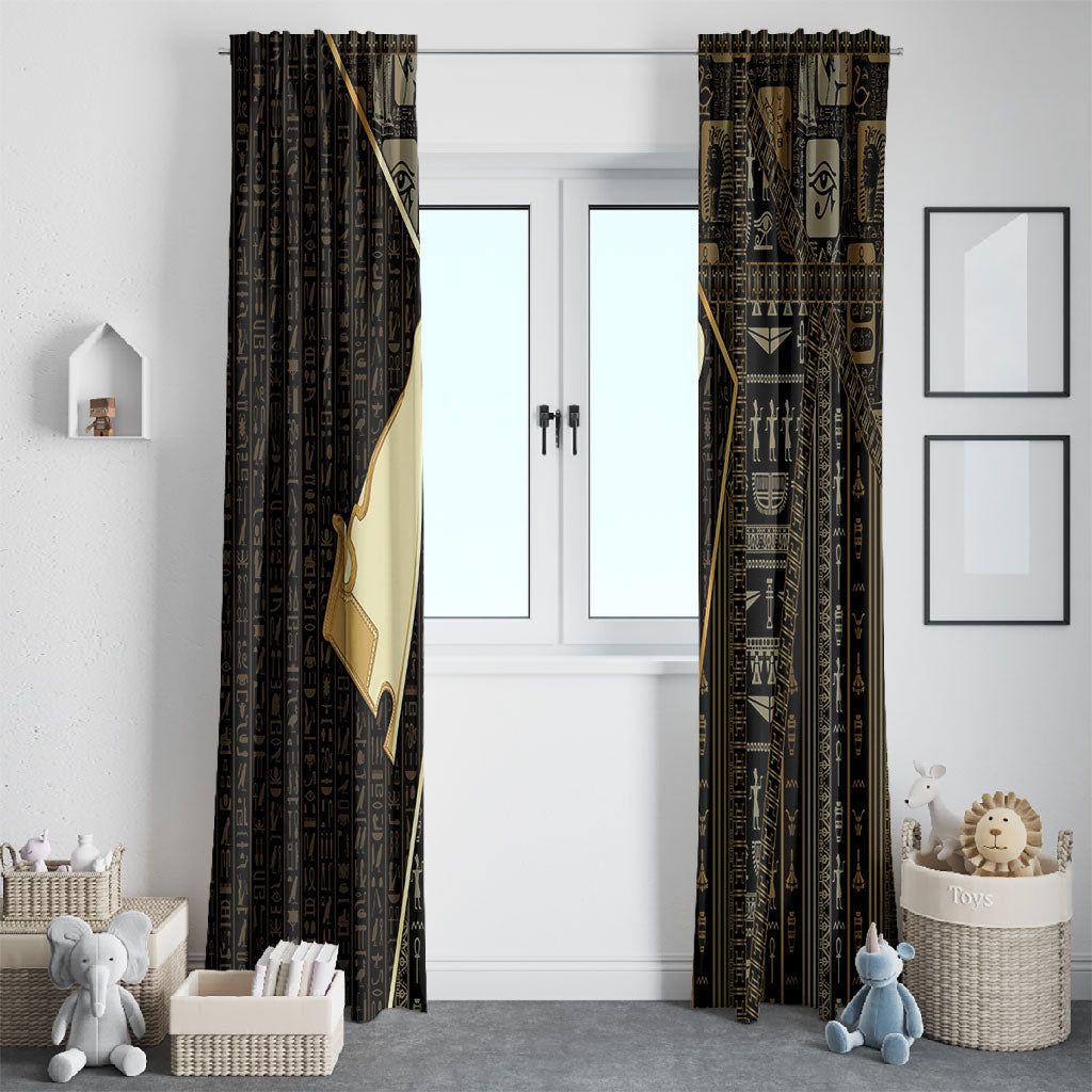 Egypt Hedjet Crown Window Curtain Ancient Mythology Upper Pharaoh