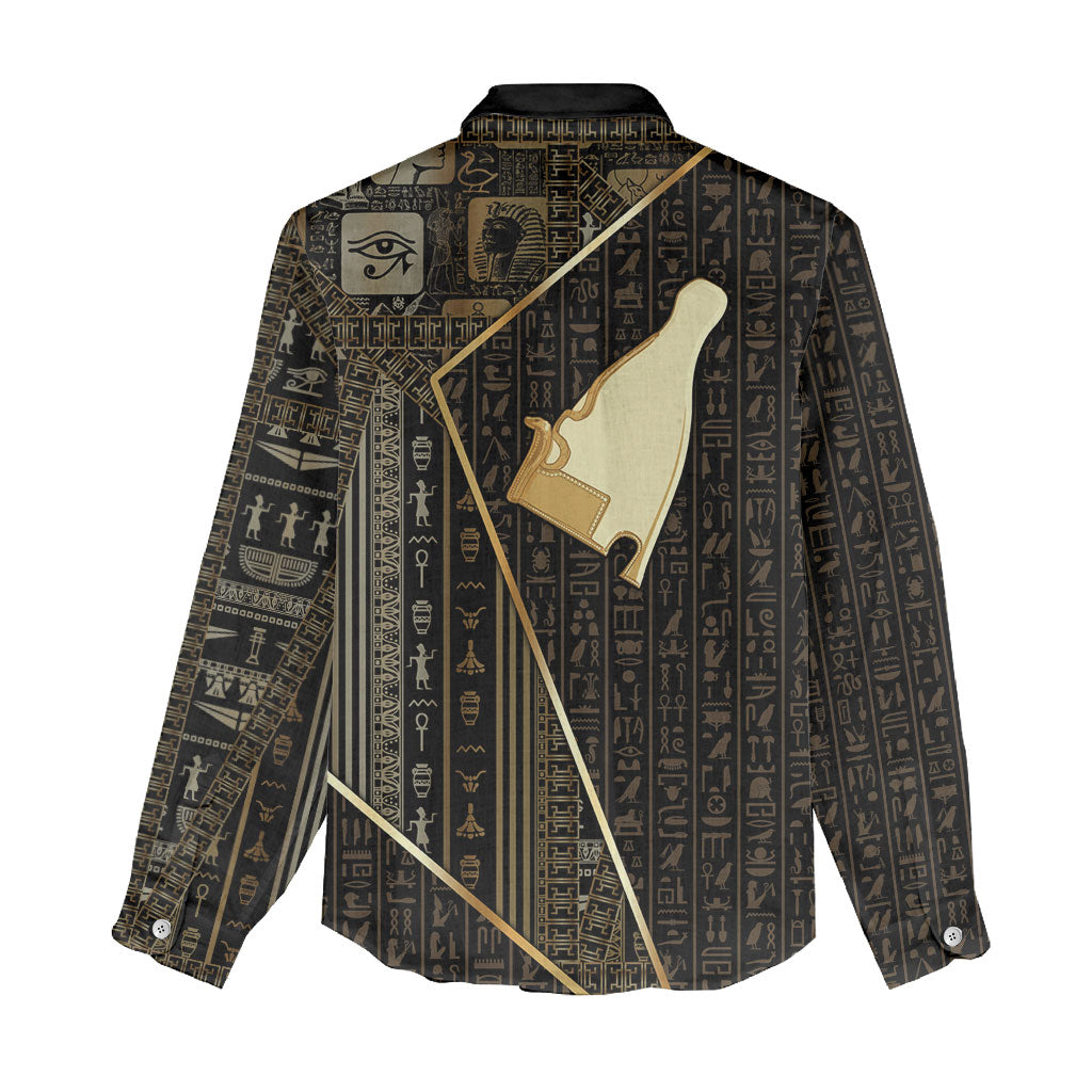 Egypt Hedjet Crown Women Casual Shirt Ancient Mythology Upper Pharaoh