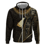 Egypt Hedjet Crown Zip Hoodie Ancient Mythology Upper Pharaoh