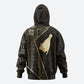 Egypt Hedjet Crown Zip Hoodie Ancient Mythology Upper Pharaoh