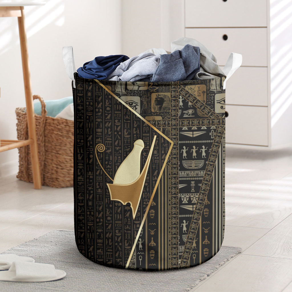Egypt Pschent Crown Laundry Basket Ancient Mythology Unified Pharaoh