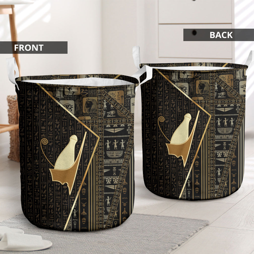 Egypt Pschent Crown Laundry Basket Ancient Mythology Unified Pharaoh