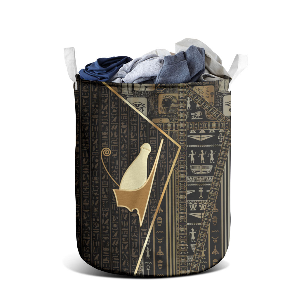 Egypt Pschent Crown Laundry Basket Ancient Mythology Unified Pharaoh