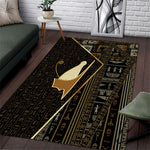Egypt Pschent Crown Area Rug Ancient Mythology Unified Pharaoh