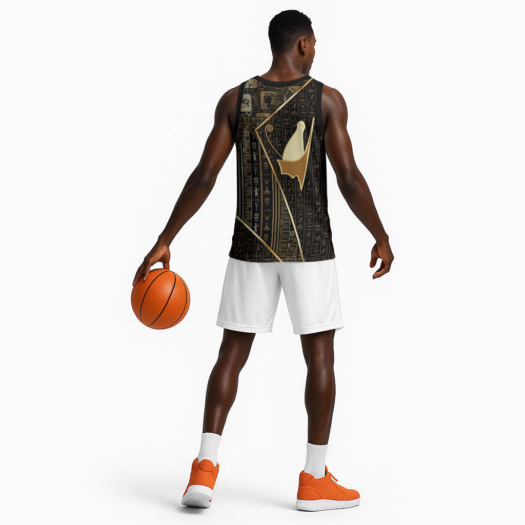 Egypt Pschent Crown Basketball Jersey Ancient Mythology Unified Pharaoh