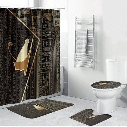Egypt Pschent Crown Bathroom Set Ancient Mythology Unified Pharaoh