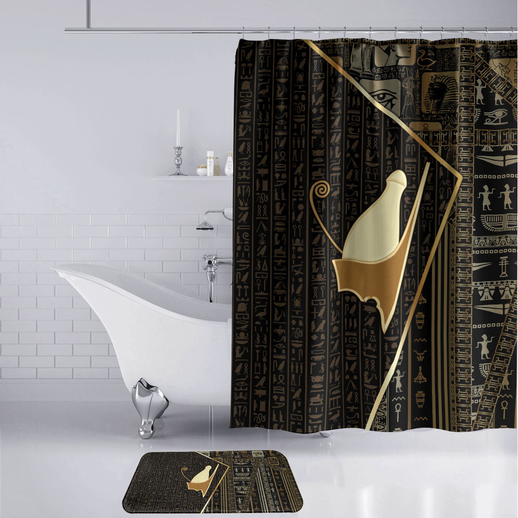 Egypt Pschent Crown Bathroom Set Ancient Mythology Unified Pharaoh