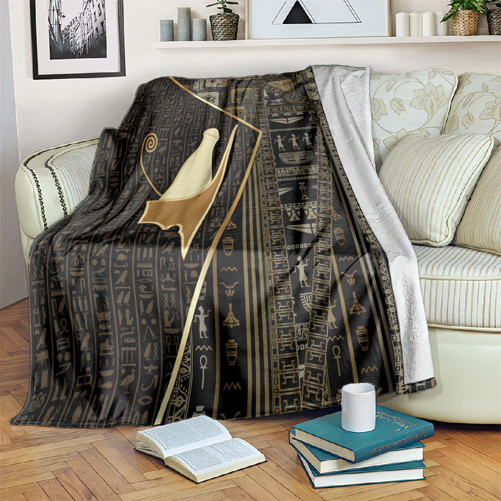 Egypt Pschent Crown Blanket Ancient Mythology Unified Pharaoh