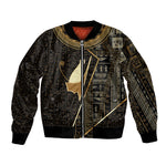 Egypt Pschent Crown Bomber Jacket Ancient Mythology Unified Pharaoh