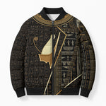 Egypt Pschent Crown Bomber Puffer Jacket Ancient Mythology Unified Pharaoh