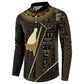 Egypt Pschent Crown Button Sweatshirt Ancient Mythology Unified Pharaoh