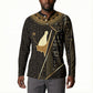 Egypt Pschent Crown Button Sweatshirt Ancient Mythology Unified Pharaoh