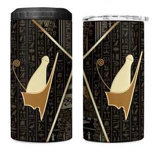 Egypt Pschent Crown 4 in 1 Can Cooler Tumbler Ancient Mythology Unified Pharaoh