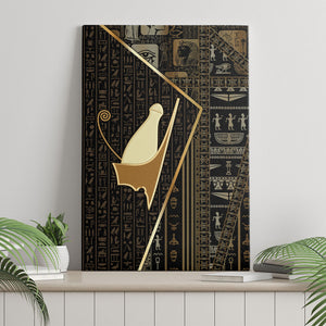 Egypt Pschent Crown Canvas Wall Art Ancient Mythology Unified Pharaoh