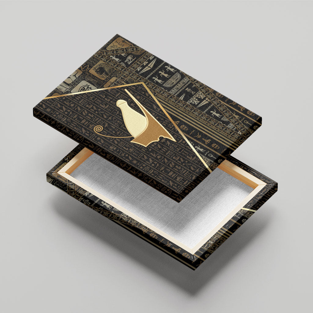 Egypt Pschent Crown Canvas Wall Art Ancient Mythology Unified Pharaoh