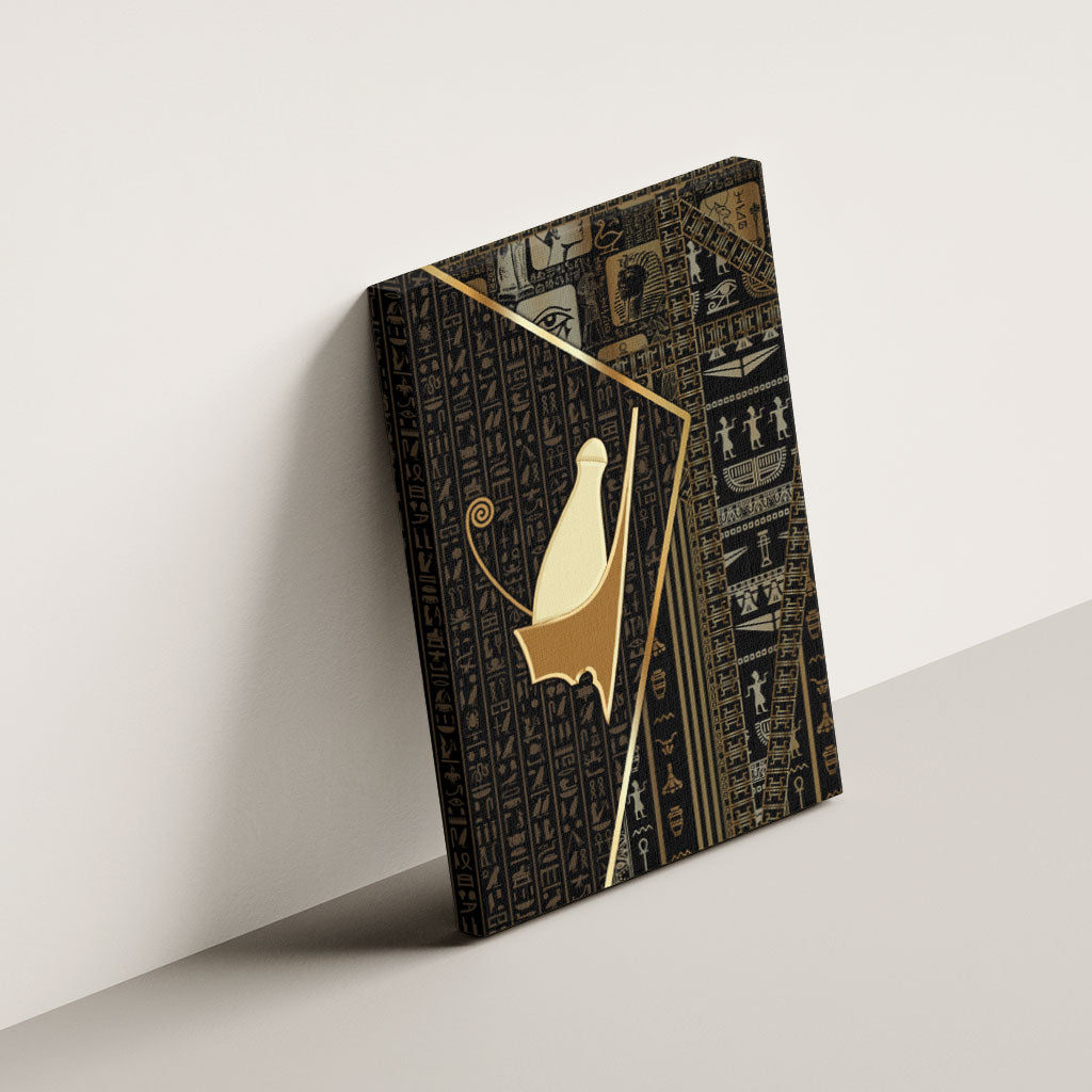 Egypt Pschent Crown Canvas Wall Art Ancient Mythology Unified Pharaoh