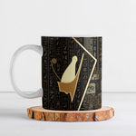 Egypt Pschent Crown Ceramic Mug Ancient Mythology Unified Pharaoh