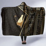 Egypt Pschent Crown Hooded Blanket Ancient Mythology Unified Pharaoh