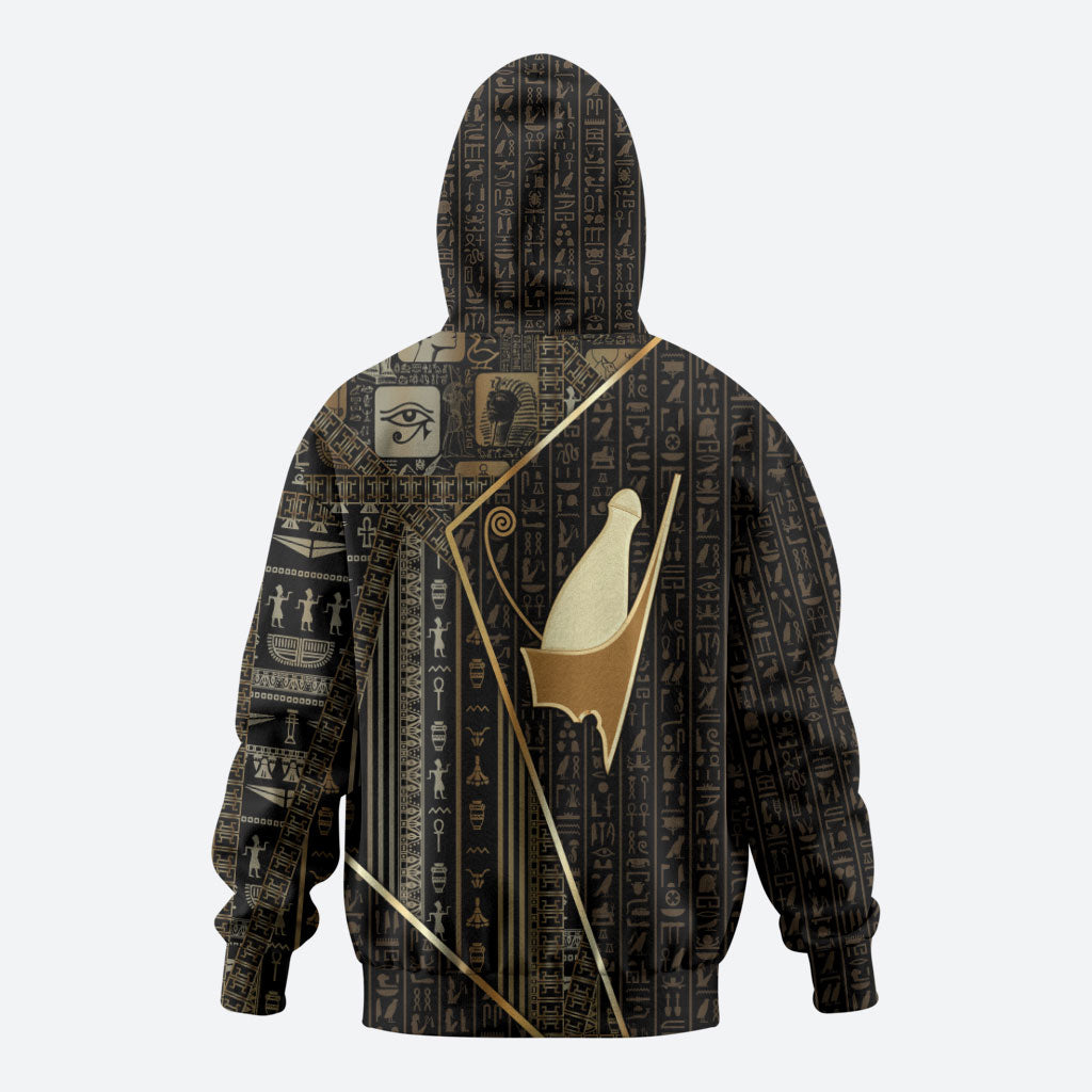 Egypt Pschent Crown Hoodie Ancient Mythology Unified Pharaoh