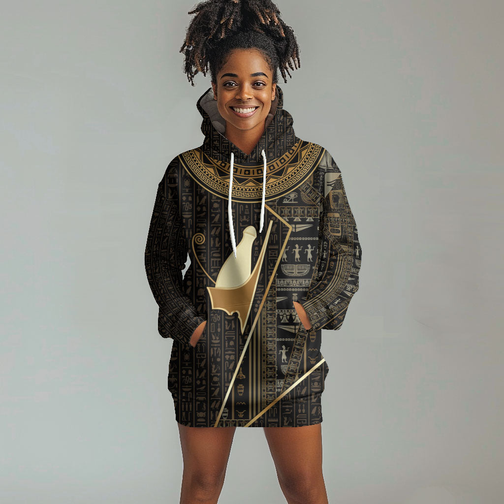 Egypt Pschent Crown Hoodie Dress Ancient Mythology Unified Pharaoh