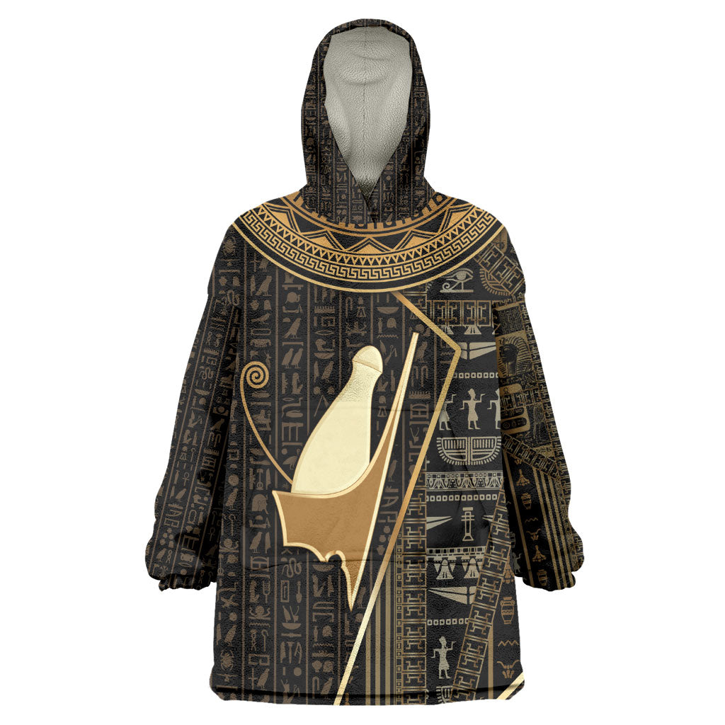 Egypt Pschent Crown Kid Wearable Blanket Hoodie Ancient Mythology Unified Pharaoh