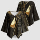Egypt Pschent Crown Kimono Sleeve Blouse Ancient Mythology Unified Pharaoh