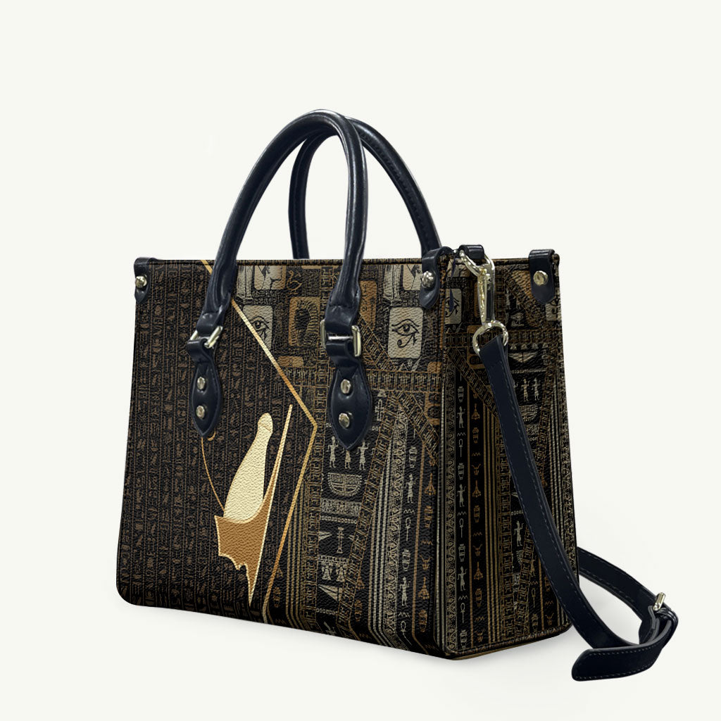 Egypt Pschent Crown Leather Bag Ancient Mythology Unified Pharaoh
