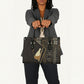 Egypt Pschent Crown Leather Bag Ancient Mythology Unified Pharaoh