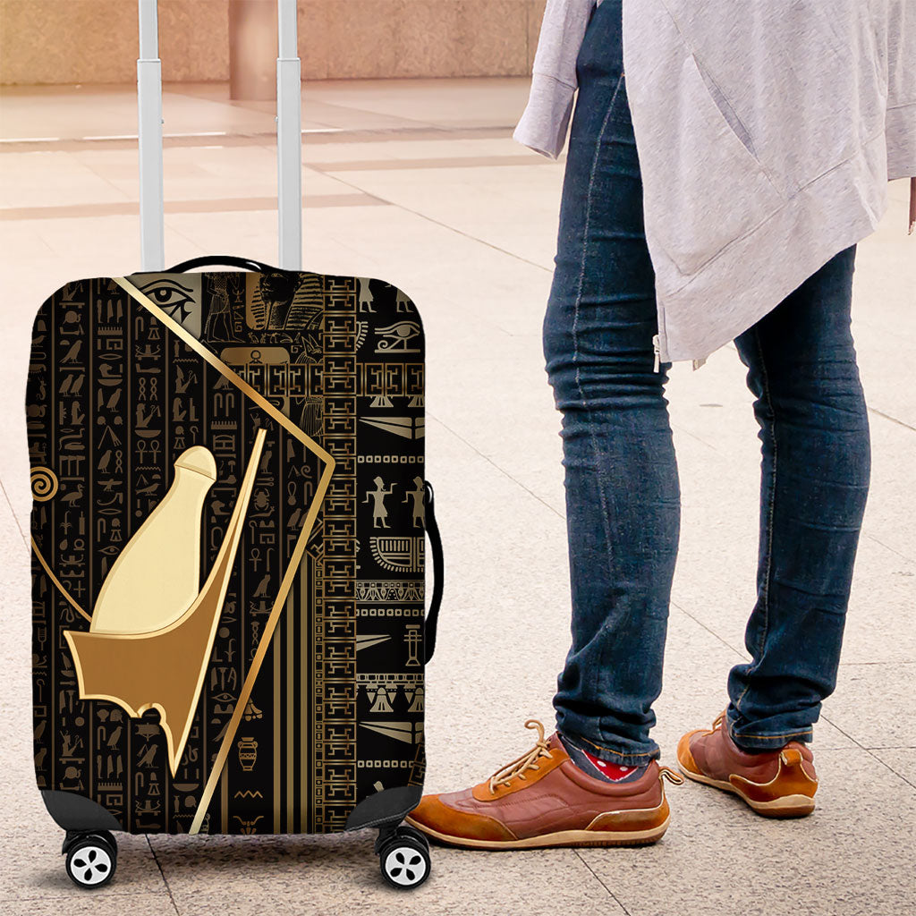 Egypt Pschent Crown Luggage Cover Ancient Mythology Unified Pharaoh