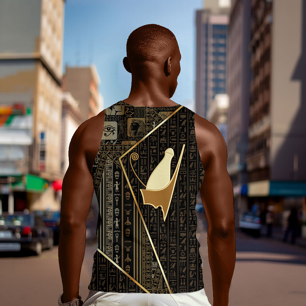Egypt Pschent Crown Men Tank Top Ancient Mythology Unified Pharaoh