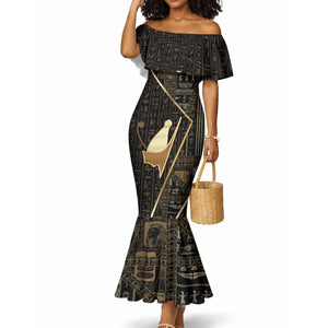 Egypt Pschent Crown Mermaid Dress Ancient Mythology Unified Pharaoh