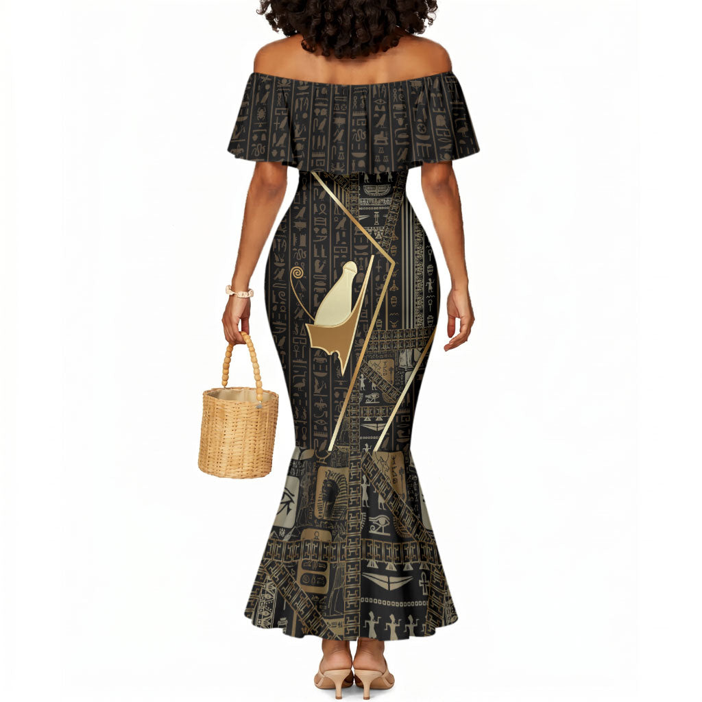 Egypt Pschent Crown Mermaid Dress Ancient Mythology Unified Pharaoh