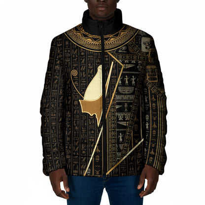 Egypt Pschent Crown Padded Jacket Ancient Mythology Unified Pharaoh