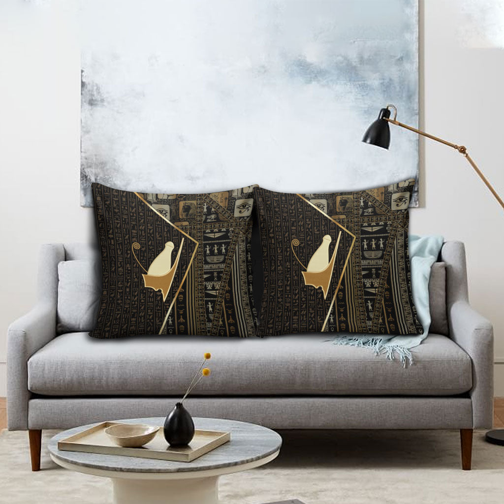 Egypt Pschent Crown Pillow Cover Ancient Mythology Unified Pharaoh