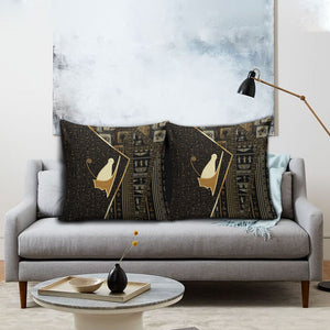 Egypt Pschent Crown Pillow Cover Ancient Mythology Unified Pharaoh
